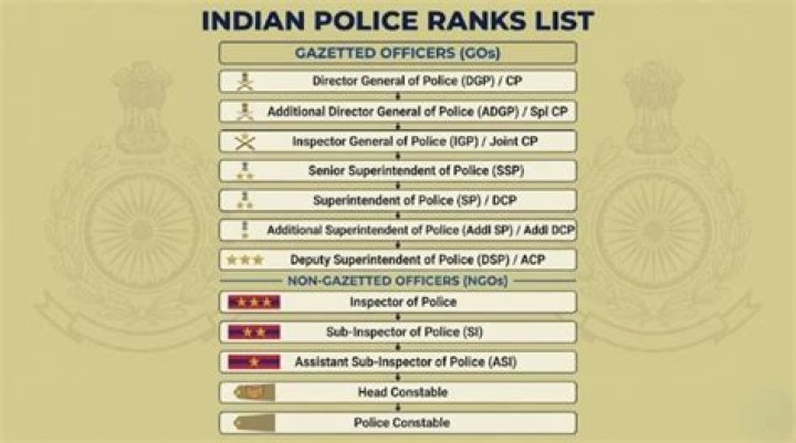Comprehensive List of Police Ranks and Symbols
