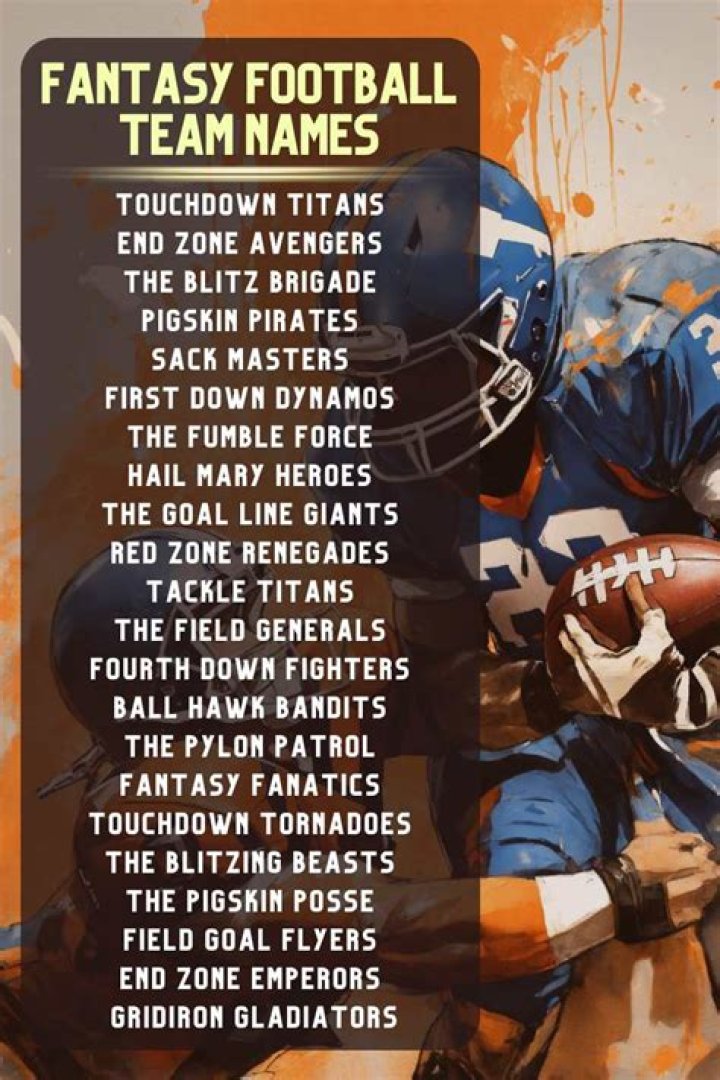 Discover The Do's And Don'ts Of Fantasy Football Team Names