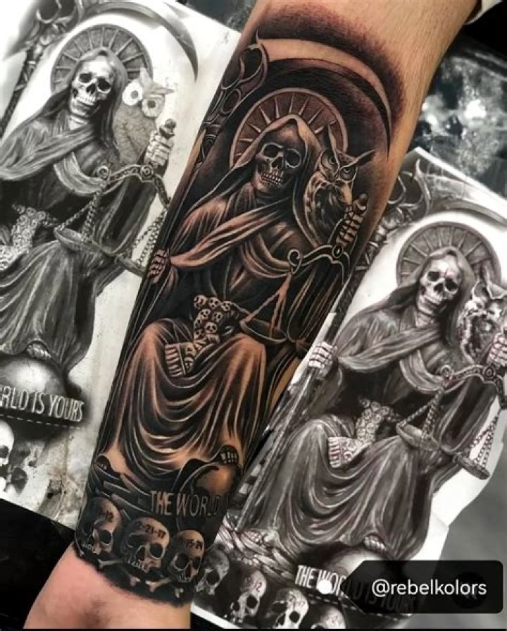 Unveiling The Enigma Of Santa Muerte Tattoos: Discoveries And Revelations
