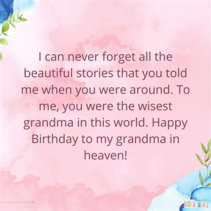 Unveiling The Heartfelt Legacy Of "Happy Birthday Grandmother In Heaven" Poems
